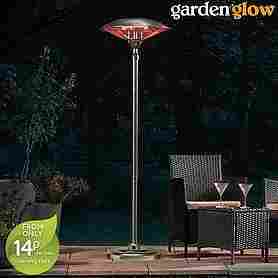 Electric Portable Stainless Steel Electric Patio Heater for Indoor and Outdoor 6.75 foot Height