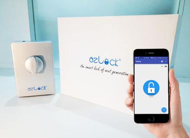 Rectangular Azlock Smart Keyless Bluetooth Door Lock