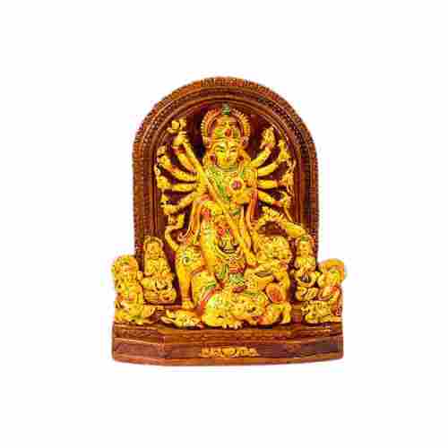 Handmade Hand Painted Terracotta Maa Durga Idol
