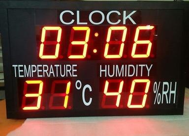 Time Temp Humidity Display Meter