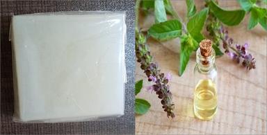 White Handmade Aloe Vera + Tulsi Essential Oil Soap