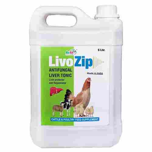 Anti Fungal Liver Tonic For Cattle & Poultry (LIVOZIP 5 Ltr.)