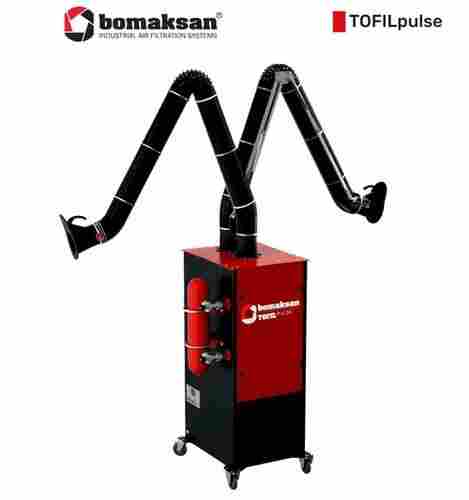 1500W 420V Two Arm Mobile Welding Fume Extractor Bomaksan Tofil Pulse