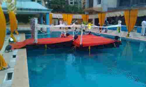Floating platform on rental basis for events