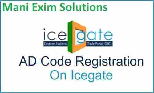 Ad Code Registration For Export