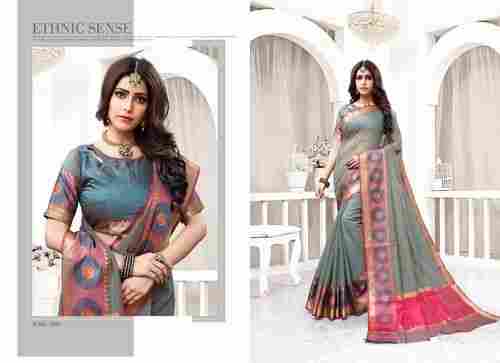 Designer Women Saree With Blouse Piece