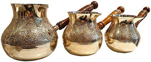 Lightweight Handcrafted Turkish Metal Coffee Pot