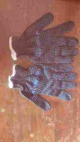 Full Finger Ladies PVC Dotted Cotton Hand Gloves