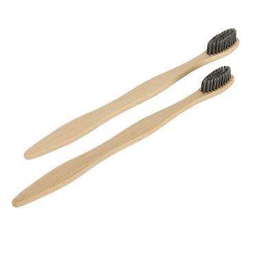Black Gobamboos Eco-Friendly Handcrafted Bamboo Toothbrush