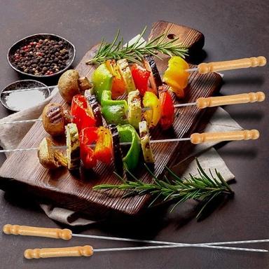 12 Pcs Wooden Barbecue Skewers Application: Kitchen