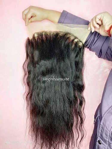 Black Natural Straight Hair Full Lace Wig
