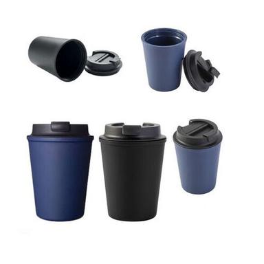 Multiple Double Wall Pp Plastic Cup With Lid 350Ml