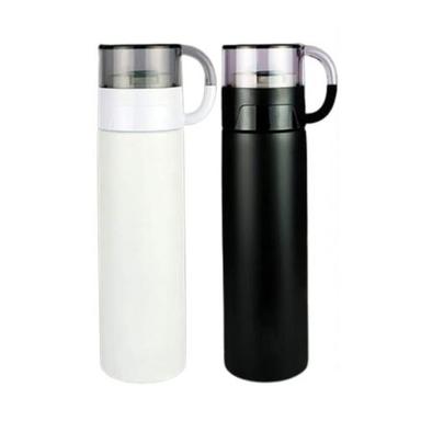 Silver Stainless Steel Thermos Vacuum Cup Flask Ha-047