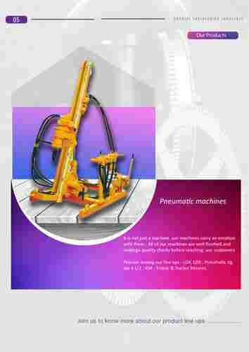 Low Maintenance and Noise Heavy Duty Pneumatic Drilling Machine