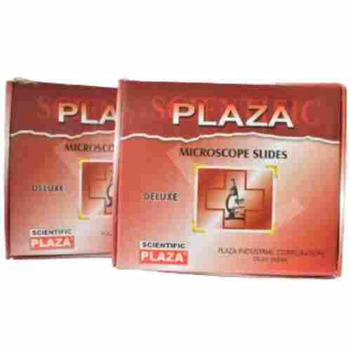 Plaza Deluxe Microscope Glass Slides with 1.25mm (+/-0.1mm) Thickness for Hospital and Laboratory