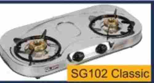 Quba SG102 Classic 2 Burners Stainless Steel Gas Stove