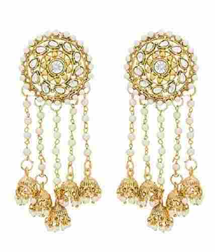 Festival Wear Latest Fashion Gold Plated Jhumki Earrings For Women