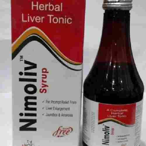 100% Herbal Liver Tonic Nimoliv Syrup, For Prompt Relief From, Liver Eniargement, Jaundice And Anorexia