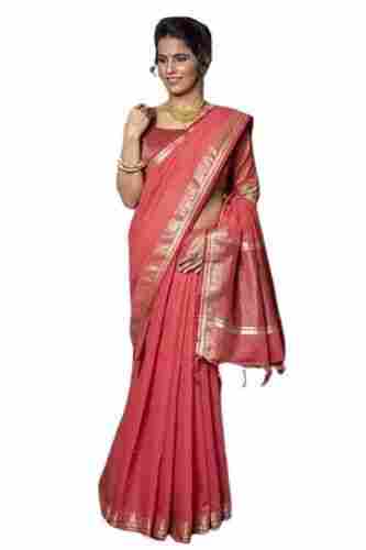 Soft And Pure Glamorous Look Linen Saree 