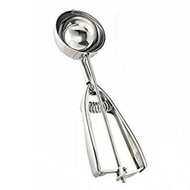 Silver Easy To Clean Comfortable Grip Stainless Steel Ice Cream Scoops