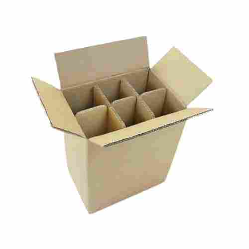 Biodegradable Plain Corrugated Cardboard Box For Bottle Packaging