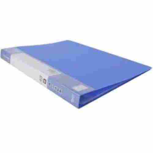 A4 Size Paper Storage Faux Leather Portfolio Document Blue File Folder