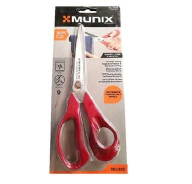 Strong Solid Durable Easy To Use Munix Red Scissors, Size 216 Mm, Weight 120 Grams Cutting Accuracy: 90 Mm