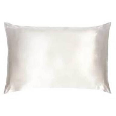 White Polyester Fabric No Zipper Satin Pillowcase