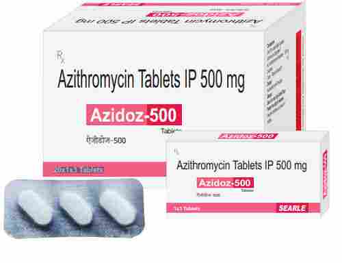 Azithromycin Tablets IP 500 mg, Pack Of 20x1x3 Tablets