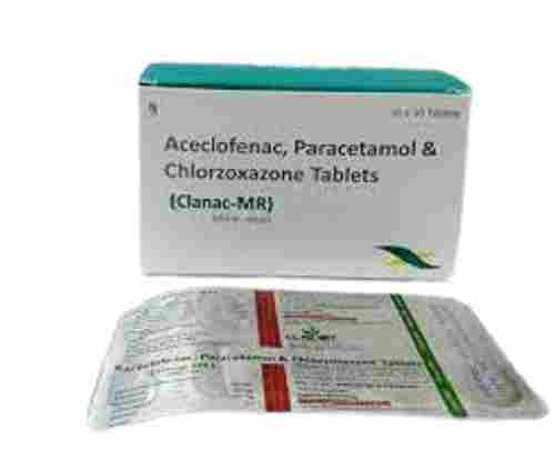 Aceclofenac, Paracetamol And Chlorzoxazone Clanac MR Tablets