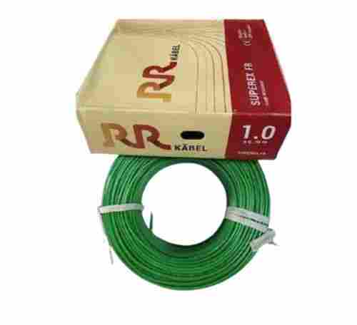 Green Color and 90 Meter Long PVC Insulated Single Core Cable