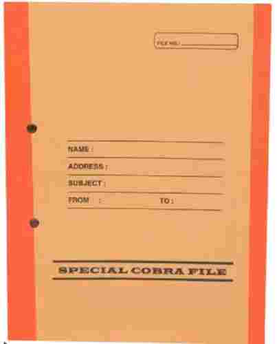 Printed Cardboard Cover Rectangular A4 Size Light Weight File Folder
