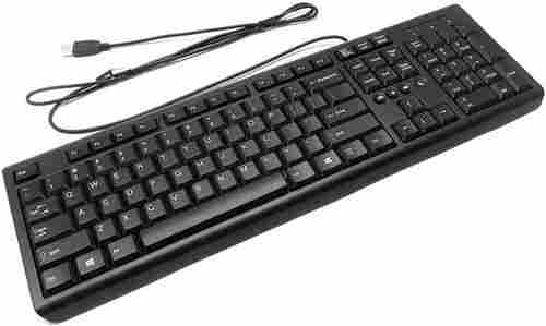 Usb Compatibility Multimedia Keys Wired Black Hp Computer Keyboard 