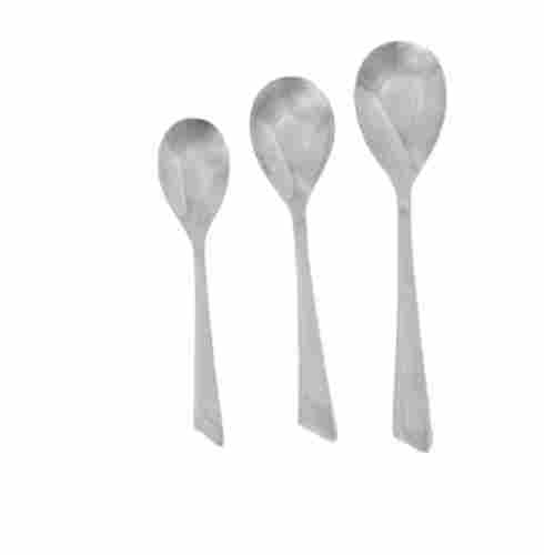 6-8 Inch Rust Proof Polished Stainless Steel Designer Three Spoon Set