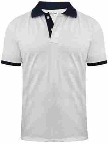Men Breathable Collar Neck Half Sleeves Cotton T Shirts