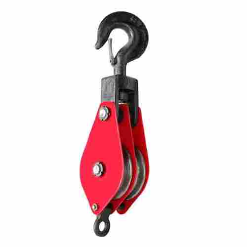 Easy To Install Painted Rounded Belt Mild Steel Wire Rope Pulley For Lifting Platform
