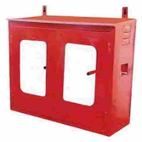 Easy Installation Wall Mounted Red Mild Steel Double Door Fire Safety Hose Boxes