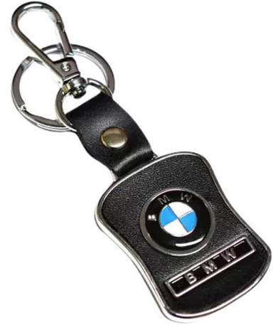 Indian Corrosion Resistance Metal And Leather Car Key Chain With Hook