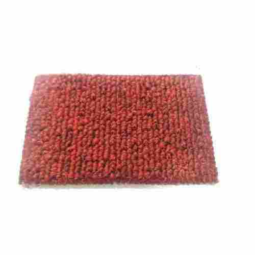 5-10 Mm Anti Slip Plain Rectangular Loop Pile Carpet