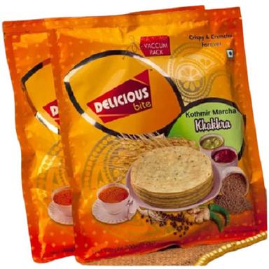 High Nutritional Value Crispy Round Tasty Wheat Flour Delicious Kothmir Marcha Khakhra 