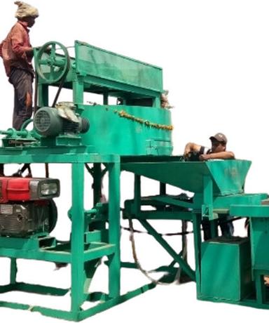Black & Red Efficient And High Performance Semi Automatic Brick Machine
