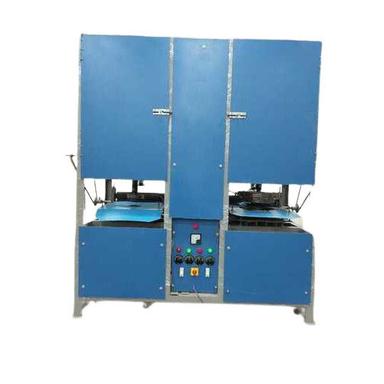 Blue Full Automatic Double Die Dona Plate Thali Making Machine