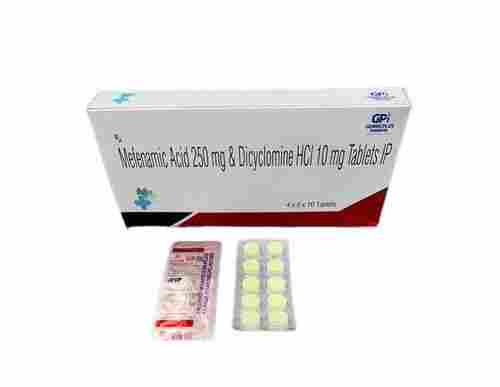Mefenamic Acid IP 250 mg amd Dicyclomine HCI Tablet IP 10 Mg