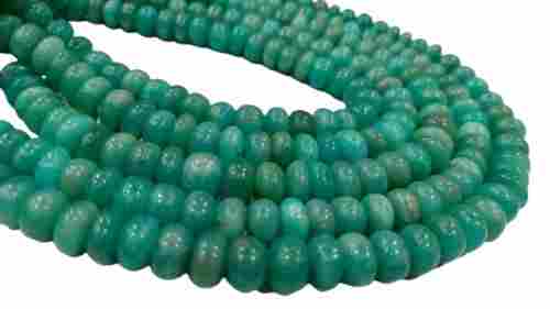 Natural Peruvian Blue Amazonite Gemstone Beads