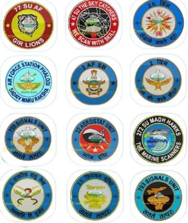 Comes In Various Colors Round Shape Air Force Badges