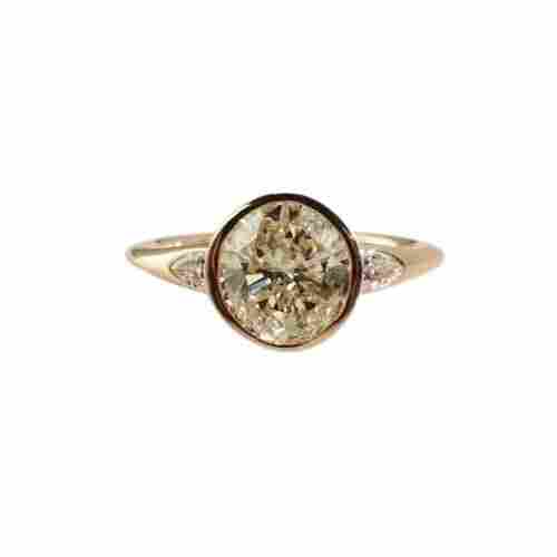 New Designer Diamond Three Stone Engagement Ring