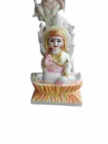 Painted Hindu Marble Devi Ji Statue, For Worship