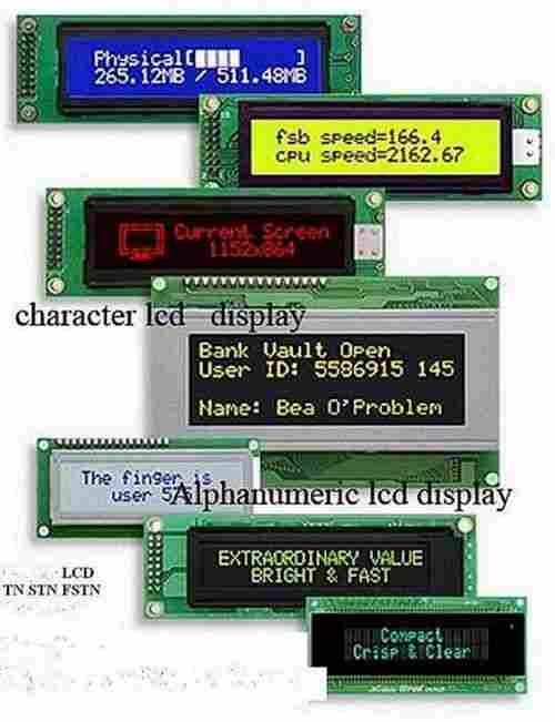 Monochromeric Alphanumeric LCD Module
