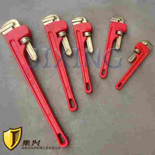 Non Sparking Pipe Wrench Aluminum Alloy Handle