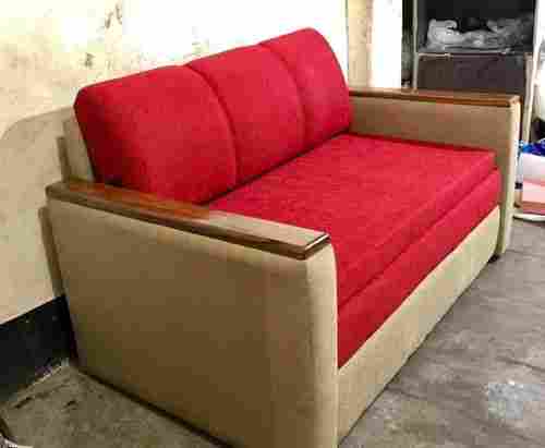 Box Handle Teak Wood Sofa Cum Bed